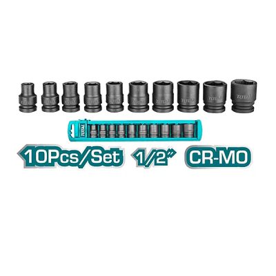 1/2" Bộ đầu tuýp 10 chi tiết 38mm Total THISTD12101