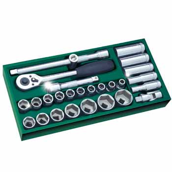 1/2″ Bộ khay đầu tuýp 27 chi tiết Sata 09903