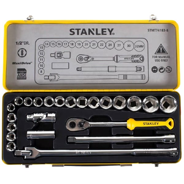 1/2″ Bộ tuýp 24 chi tiết Stanley STMT74183-8