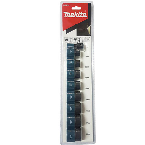 1/2″ Bộ tuýp 9 chi tiết Makita B-55762