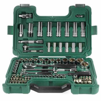 1/4″ và 1/2″ Bộ tuýp 86 chi tiết Sata 09013