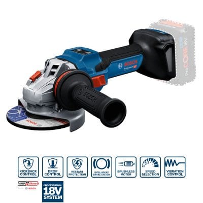 125mm Máy mài góc dùng pin 18V Bosch GWS 18V-15 S (Chưa Pin & Sạc)