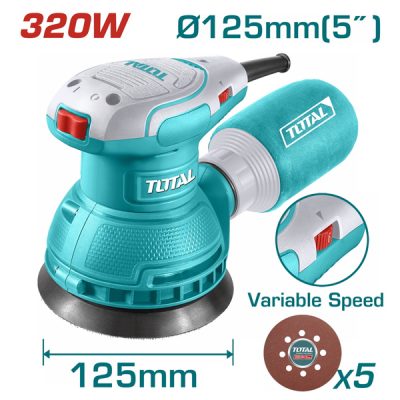 320W Máy chà nhám tròn Total TF2131256