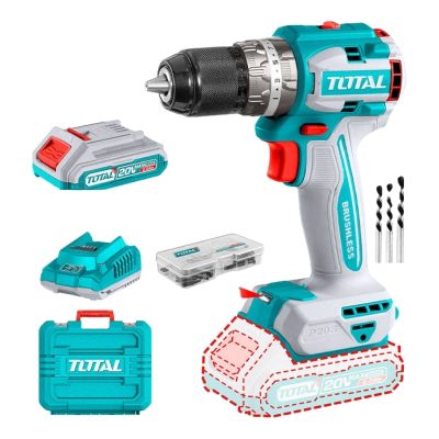 Máy khoan động lực dùng pin 20V Total TIDLI20602 (2 Pin 2.0Ah & Sạc)