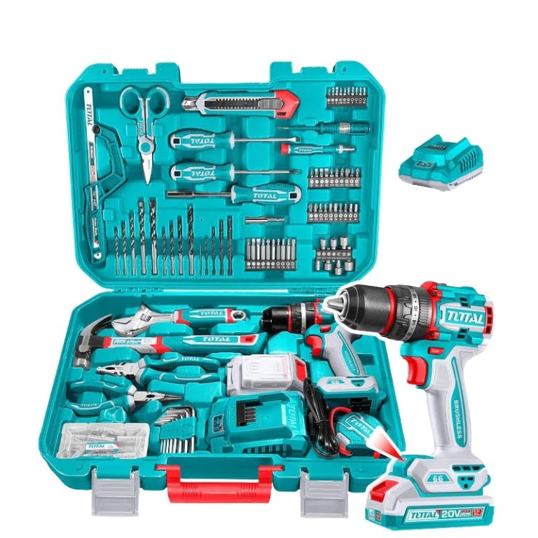 Bộ máy khoan động lực dùng pin 20V Total THKTHP11652 (165 món phụ kiện)
