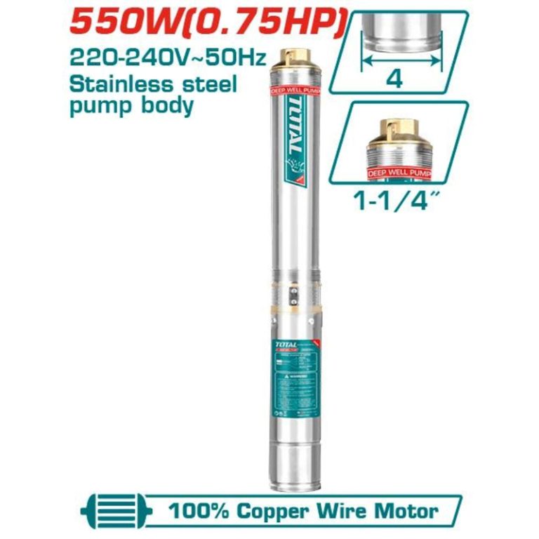 550W Máy bơm giếng sâu 64m Total TWP55501