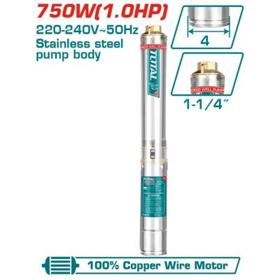 750W Máy bơm giếng sâu 82m Total TWP57501