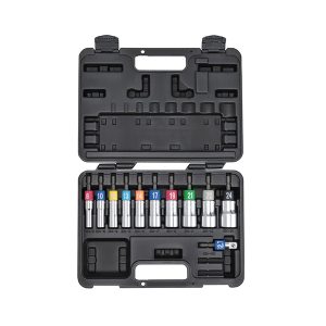 Bộ 10 đầu tuýp vặn ốc chuôi lục giác có hộp đựng TOP Japan EDX-824AS