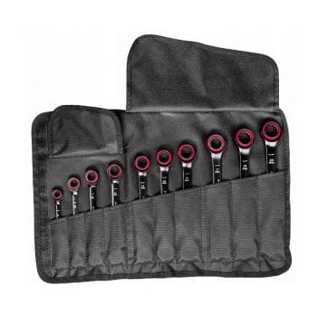 Bộ 10 món cờ lê vòng miệng tự động Bosch 1600A016BU (Thép Cr-mo)