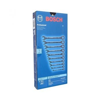 Bộ 10 món cờ lê vòng miệng tự động Bosch 1600A016BU (Thép Cr-mo)