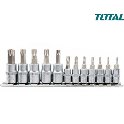 Bộ 12 đầu tuýp lục giác bông sao Total THT1438121