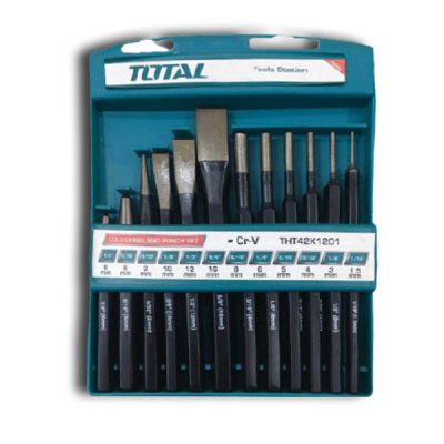Bộ 12 đục tròn và dẹp - 12/T Total THT42K1201