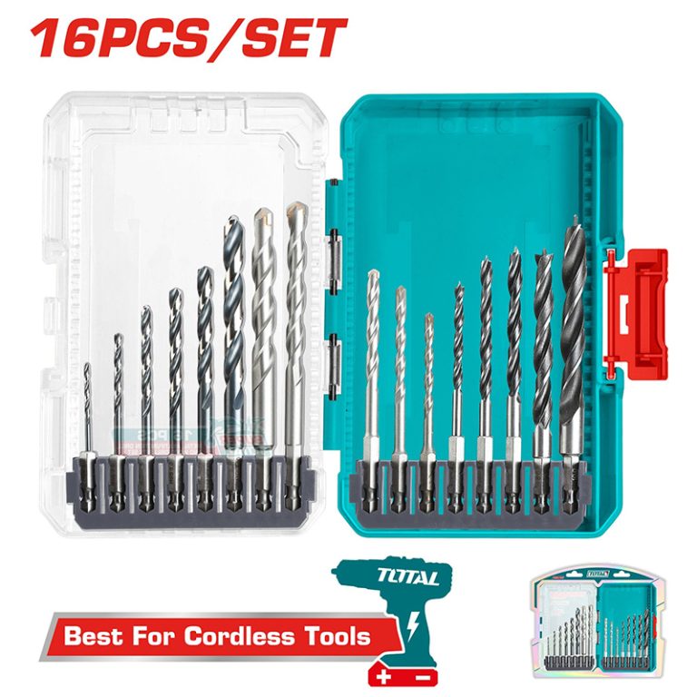 Bộ 16 mũi khoan đa năng chuôi lục giác 1/4″ Total TACSDL11606