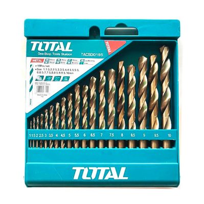 Bộ 19 mũi khoan kim loại HSS Total TACSD0195