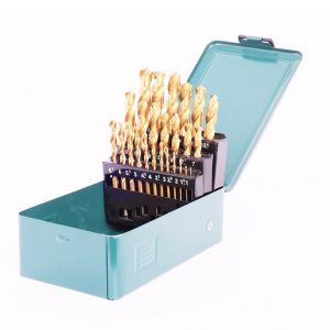 Bộ 25 mũi khoan HHS mạ Titan thân xoắn đuôi trơn SATA 52925