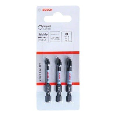 Bộ 3 mũi vít philips dài 50mm Bosch 2608522491