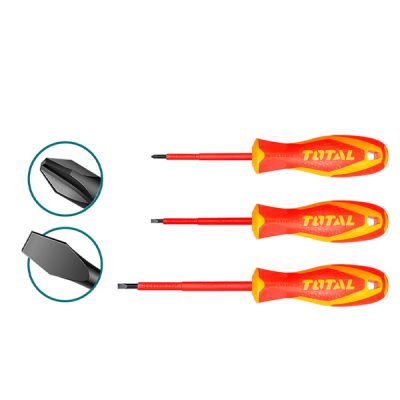 Bộ 3 tua vít cách điện Total THTIS036