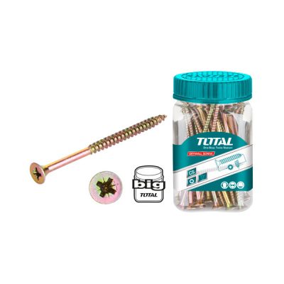 Bộ 60 vít bắt gỗ đầu bằng Total WJBS5010011 (ST 5.0x100mm)