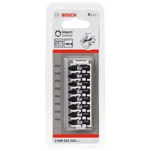 Bộ 8 mũi vít PH 2 ngắn 25mm Bosch 2608522324