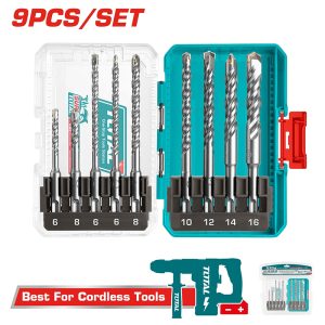 Bộ 9 mũi khoan bê tông SDS Plus Total TACSDL30906