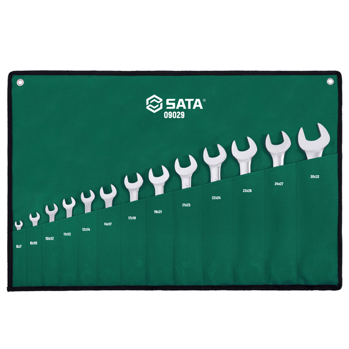 Bộ cờ lê 2 đầu miệng Sata 09029