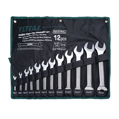 Bộ cờ lê hai đầu miệng 12 chi tiết Total THT1023121 6-32mm