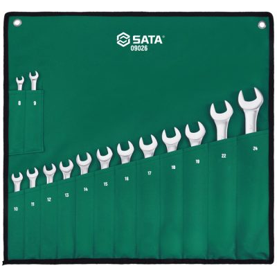Bộ cờ lê vòng miệng 14 chi tiết Sata 09026