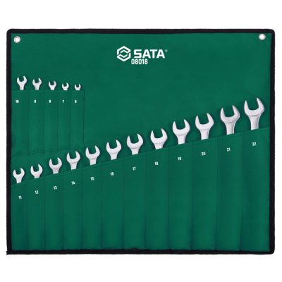 Bộ cờ lê vòng miệng 17 chi tiết Sata 08018