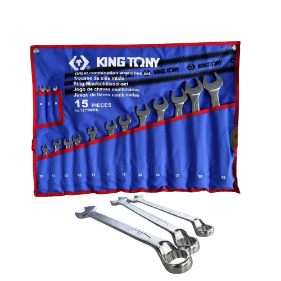 Bộ Cờ Lê Vòng Miệng Kingtony 1275MRN 6-32mm Nghiêng 75 Độ 15 Chi Tiết Kingtony 1275MRN