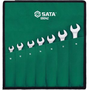 Bộ cờ lê vòng miệng tự động lắc léo 7chi tiết Sata 09042