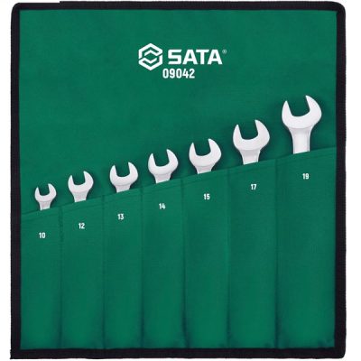 Bộ cờ lê vòng miệng tự động lắc léo 7chi tiết Sata 09042
