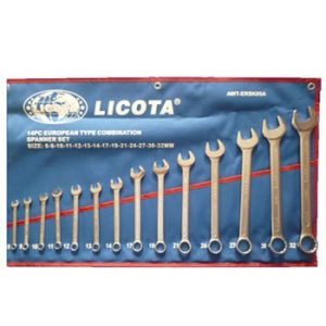 Bộ cờ lê vòng và miệng xi mờ cao cấp 10-32 – LICOTA