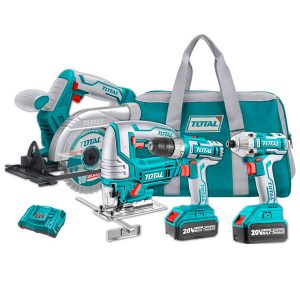 Bộ combo 4 máy cưa đĩa, máy cưa lọng, máy siết vít và máy khoan dùng pin 20V TCKLI2010