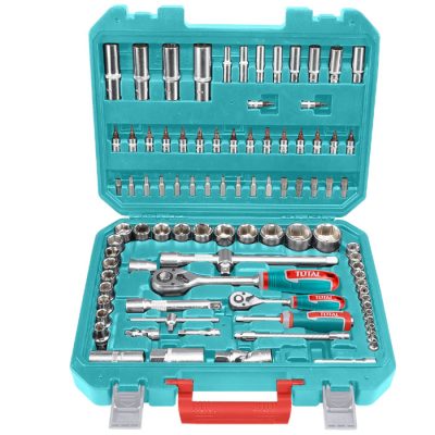 Bộ dụng cụ cơ khí 94 chi tiết Total THT421942