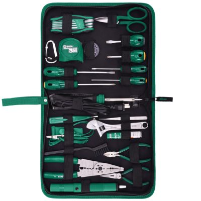 Bộ dụng cụ sửa chữa điện 28 chi tiết SATA 03760
