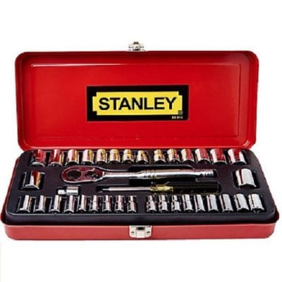Bộ khẩu 1/4'' & 3/8'' gồm 37 chi tiết Stanley 89-518-1