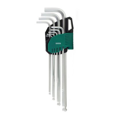 Bộ lục giác bi loại dài , 9 chi tiết, hệ mét Sata 09101A