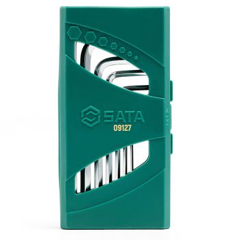 Bộ lục giác đầu bi ngắn 7 chi tiết SATA 09127