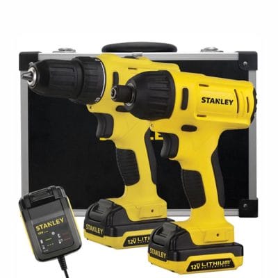 Bộ máy khoan vặn vít dùng pin Stanley SCHI121S2FK (12V)