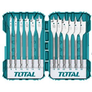 Bộ mũi khoan gỗ đầu dẹp 12 chi tiết Total TACSDL1201 6-30mm