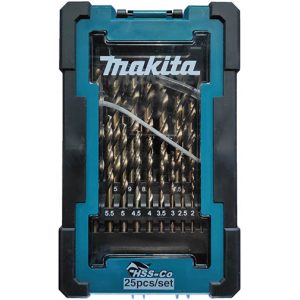 Bộ mũi khoan Inox HSS-CO (25 mũi) Makita D-67577