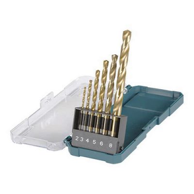 Bộ mũi khoan kim loại 6 Chi tiết HSS-TiN Makita D-72833 (2 - 8mm)