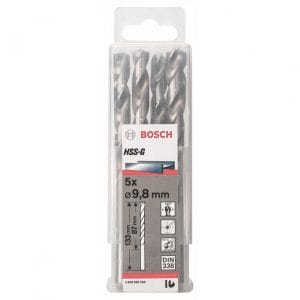 Bộ mũi khoan sắt 5 mũi 9.8mm HSS-G Bosch 2608595338