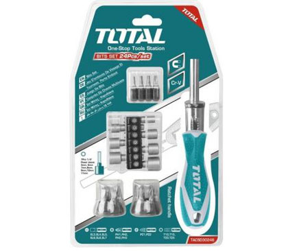 Bộ mũi vít 24 chi tiết Total TACSD30246