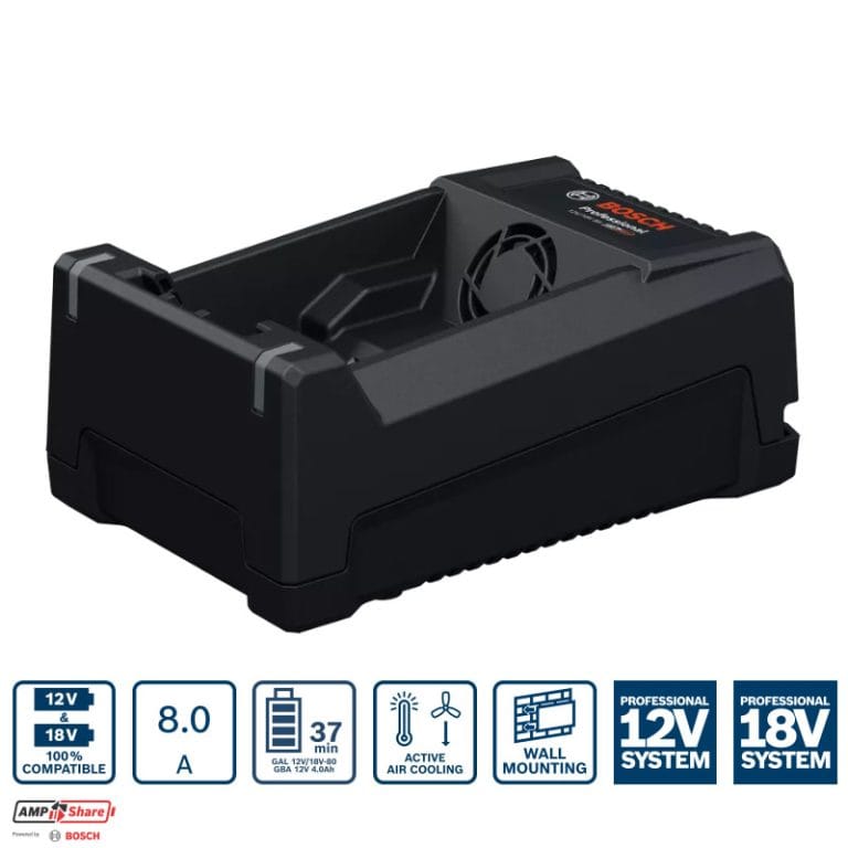 Bộ sạc nhanh Professional 12V và 18V Bosch GAL 12V/18V-80 (1600A037CH)