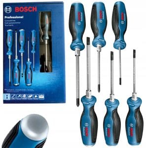 Bộ tua vít đóng 6 món đầu dẹp & bake Bosch 1600A016BF
