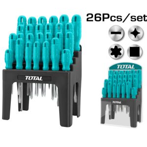 Bộ tuốc nơ vít đa năng 26 chi tiết Total THTDC252601