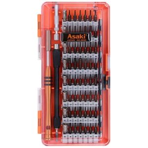 Bộ tuốc nơ vít điện tử 60 chi tiết Asaki AK-9080