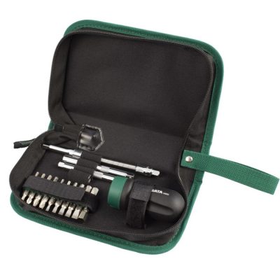 Bộ tuốt nơ vít cần tự động 25 chi tiết Sata 09342