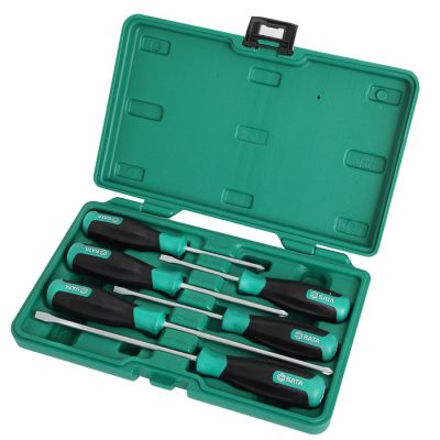 Bộ tuốc nơ vít dẹp & bake loại T 6 chi tiết Sata 09309